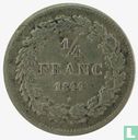 België ¼ franc 1844 - Afbeelding 1