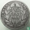 Frankrijk 20 centimes 1860 (BB) - Afbeelding 1
