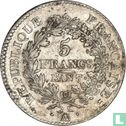France 5 francs AN 7 (A) - Image 1