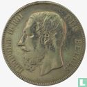 Belgien 5 Franc 1865 (Leopold II - kleiner Kopf)  - Bild 2