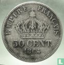 Frankrijk 50 centimes 1864 (BB) - Afbeelding 1