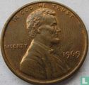 États-Unis 1 cent 1969 (sans lettre) - Image 1