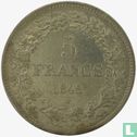 België 5 francs 1848 - Afbeelding 1