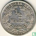 Empire allemand ½ mark 1905 (A) - Image 1