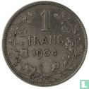Belgique 1 franc 1904 (FRA - TH. VINÇOTTE) - Image 1