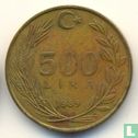 Turkije 500 lira 1989 - Afbeelding 1