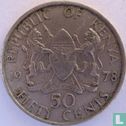 Kenya 50 cents 1978 - Image 1