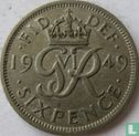 Royaume-Uni 6 pence 1949 - Image 1