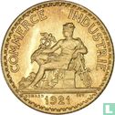 Frankrijk 1 franc 1921 - Afbeelding 1