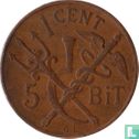 Antilles danoises 1 cent / 5 bit 1905 - Image 2