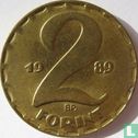 Hongarije 2 forint 1989 - Afbeelding 1