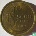 Turkije 5000 lira 1998 (6 g) - Afbeelding 1
