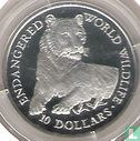 Cookeilanden 10 dollars 1990 (PROOF) "Tiger" - Afbeelding 2