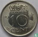 Nederland 10 cent 1967 (missslag) - Afbeelding 1