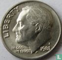 États-Unis 1 dime 1981 (P) - Image 1