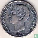 Spain 5 pesetas 1875 - Image 1