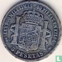 Spain 5 pesetas 1875 - Image 2
