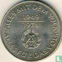 GDR 10 mark 1974 "25th anniversary of the German Democratic Republic" - Image 2