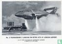 Thunderbird 2 landing on retro jets at London Aiport. - Afbeelding 1