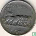 Italien 50 Centesimi 1919 (gerippten Rand) - Bild 1
