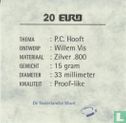 Nederland 20 Euro 1997 "P.C. Hooft" - Bild 3
