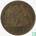 België 2 centimes 1852 - Afbeelding 2