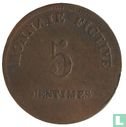 België 5 centimes 1838 Monnaie Fictive, Aalst - Afbeelding 2
