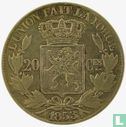 België 20 centimes 1853 (L. W.) - Afbeelding 1