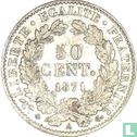 Frankrijk 50 centimes 1871 (A) - Afbeelding 1