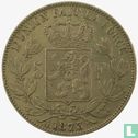 België 5 francs 1873 (positie A - korte PROTEGE) - Afbeelding 1