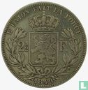 België 2½ francs 1849 (klein hoofd) - Afbeelding 1