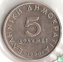 Grèce 5 drachmes 1990 - Image 1