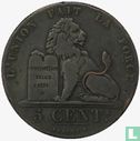 Belgium 5 centimes 1850 (open 0) - Image 2