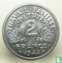 France 2 francs 1944 (without letter) - Image 1