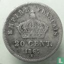 Frankrijk 20 centimes 1867 (K) - Afbeelding 1