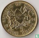 Kenia 5 cents 1974 - Afbeelding 1