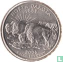 Verenigde Staten ¼ dollar 2006 (D) "North Dakota" - Afbeelding 1