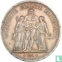 France 5 francs 1848 (Hercule - A) - Image 2