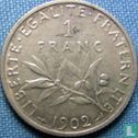 France 1 franc 1902 - Image 1