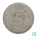 Allemagne 5 mark 1967 (J) - Image 1