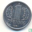 GDR 1 pfennig 1981 - Image 1