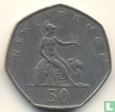Royaume-Uni 50 new pence 1969 - Image 2