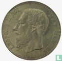 Belgien 5 Franc 1866 (kleiner Kopf - mit Punkt nach F) - Bild 2