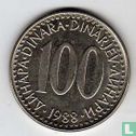 Yougoslavie 100 dinara 1988 - Image 1
