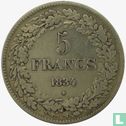 Belgique 5 francs 1834 - Image 1