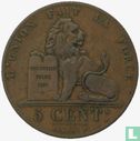 Belgium 5 centimes 1851 - Image 2