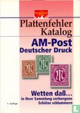 Plattenfehler Katalog AM-Post Deutscher Druck - Afbeelding 1