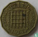 Verenigd Koninkrijk 3 pence 1961 - Afbeelding 1