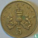 Verenigd Koninkrijk 5 new pence 1969  - Afbeelding 2