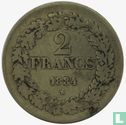 Belgique 2 francs 1834 - Image 1